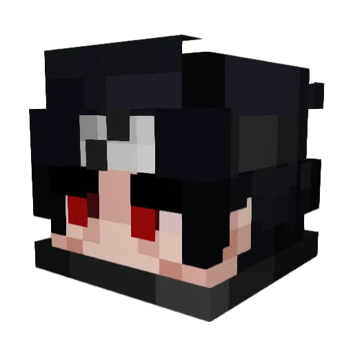 3x0tic Minecraft avatar head, 3D render