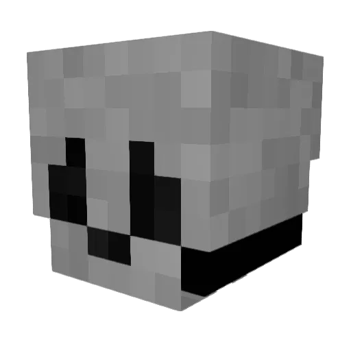 3x10x Minecraft avatar head, 3D render