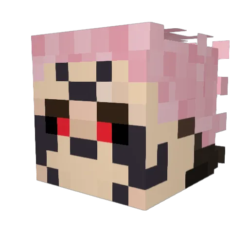 3x3zZz Minecraft avatar head, 3D render