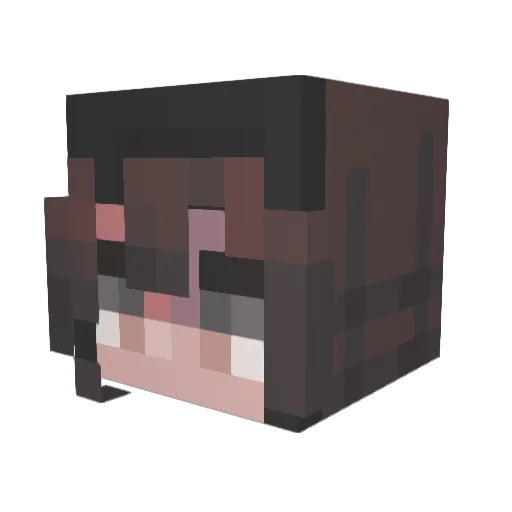 3xXxTr3mE Minecraft avatar head, 3D render