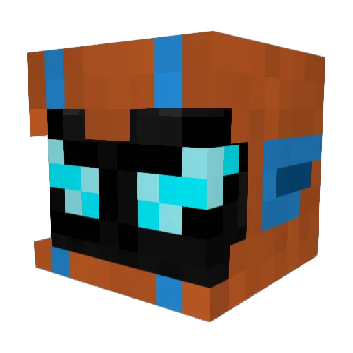 3xcalbralier Minecraft avatar head, 3D render