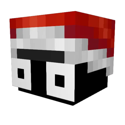 3xlv Minecraft avatar head, 3D render