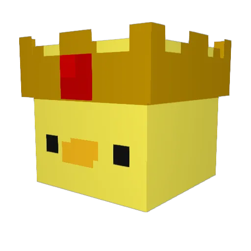 3xoticDucky Minecraft avatar head, 3D render