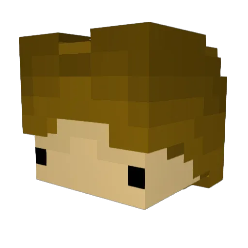 3xp10si0ns Minecraft avatar head, 3D render
