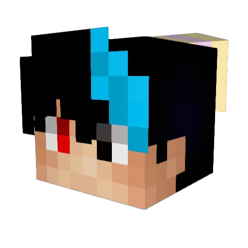 3xtoy2ksxz Minecraft avatar head, 3D render