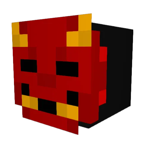 3y0 Minecraft avatar head, 3D render