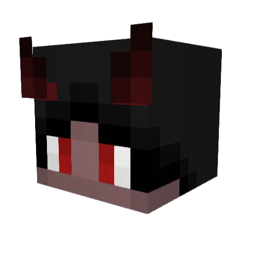 3z47 Minecraft avatar head, 3D render