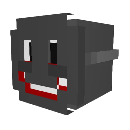 3zh3 Minecraft avatar head, 3D render