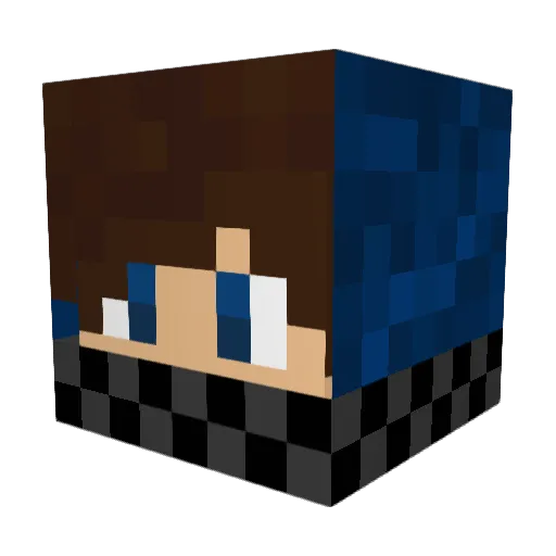 3zingGamer Minecraft avatar head, 3D render