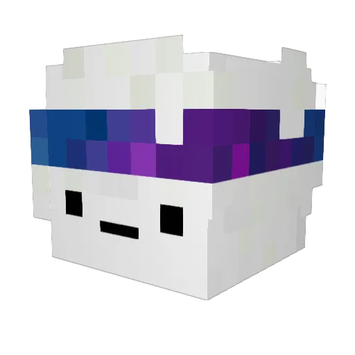 3zooz_17 Minecraft avatar head, 3D render