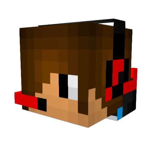 3zoz404 Minecraft avatar head, 3D render