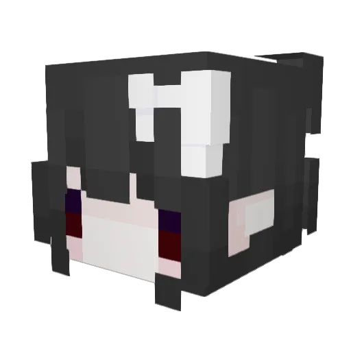 3zraa Minecraft avatar head, 3D render
