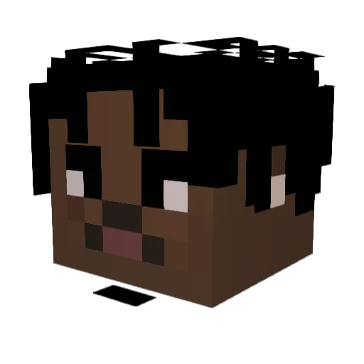 3zus Minecraft avatar head, 3D render