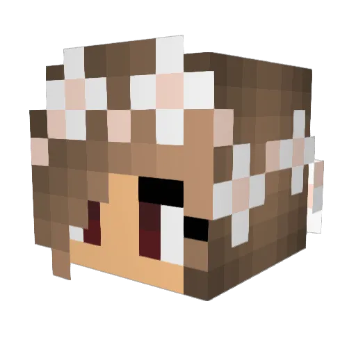 3zz_killer Minecraft avatar head, 3D render