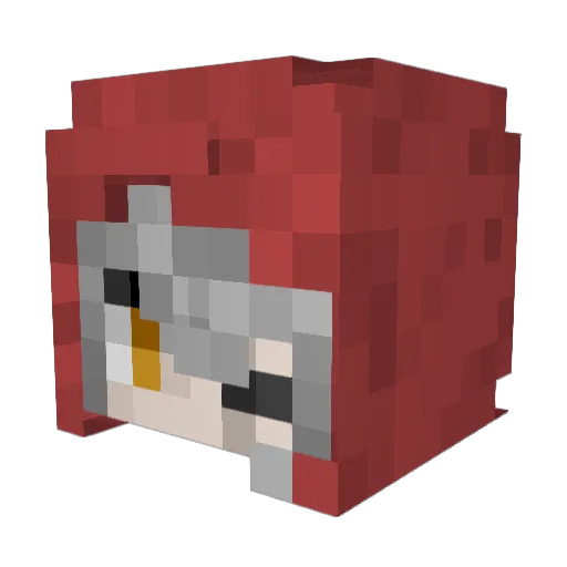 40050 Minecraft avatar head, 3D render
