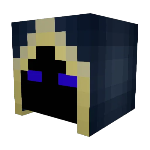 400mH Minecraft avatar head, 3D render