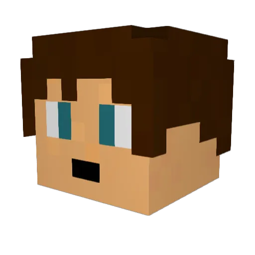 4040730 Minecraft avatar head, 3D render
