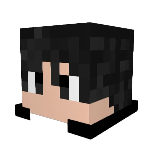 404LinkNotFound Minecraft avatar head, 3D render