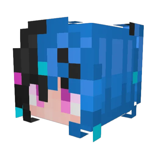 404MONO Minecraft avatar head, 3D render