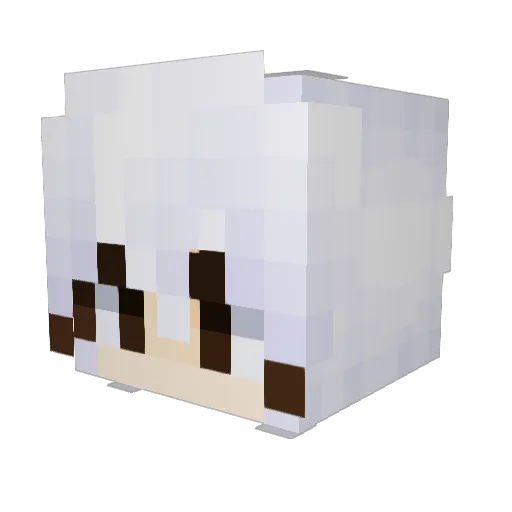 404Wired Minecraft avatar head, 3D render