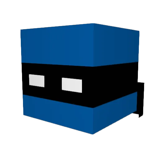 404_404_404 Minecraft avatar head, 3D render