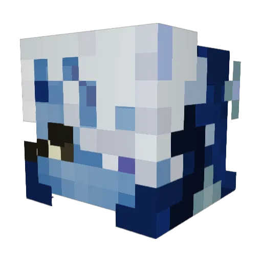 404_Proxy Minecraft avatar head, 3D render