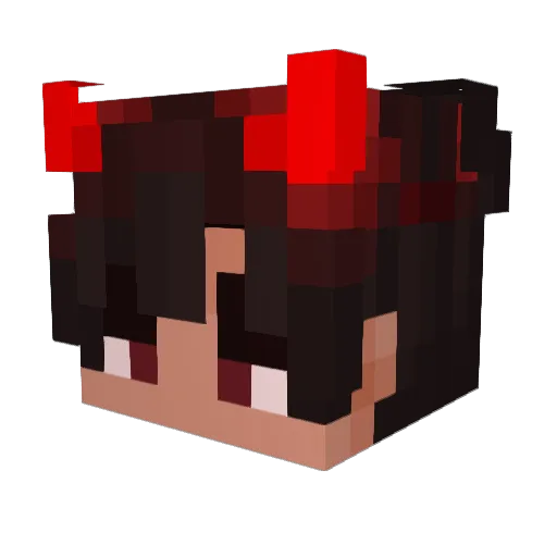 404_v0id Minecraft avatar head, 3D render