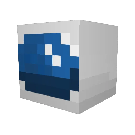 404failed Minecraft avatar head, 3D render