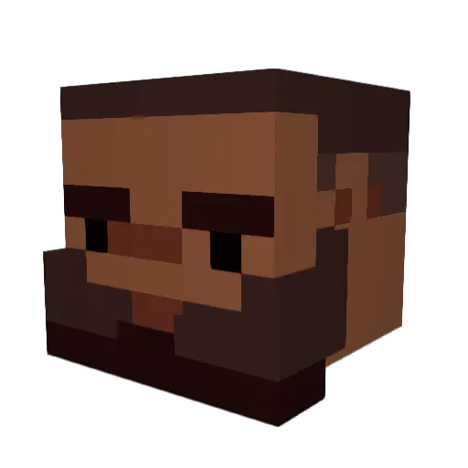 404fasttt Minecraft avatar head, 3D render
