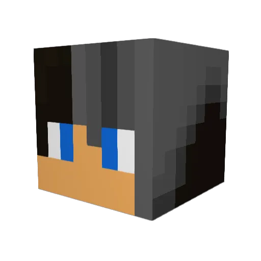 404vejder Minecraft avatar head, 3D render