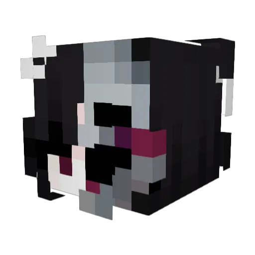 40xxx19 Minecraft avatar head, 3D render