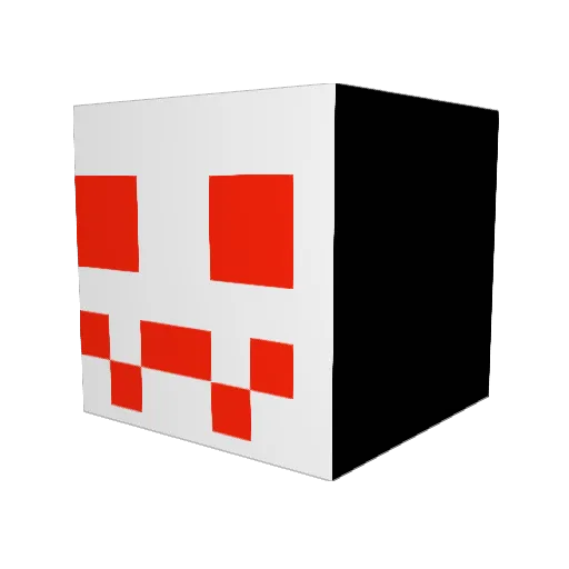 410myles Minecraft avatar head, 3D render