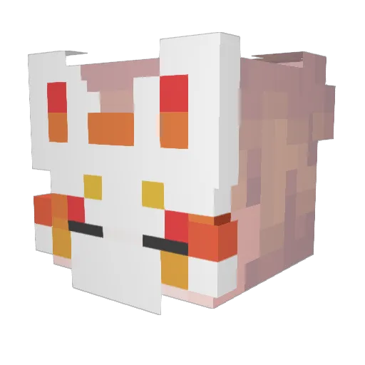 4142S2 Minecraft avatar head, 3D render