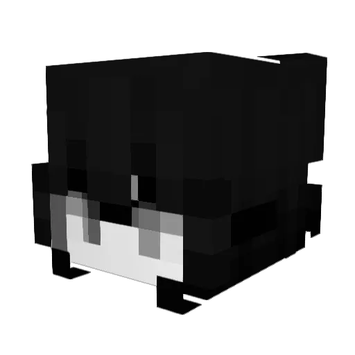419L Minecraft avatar head, 3D render