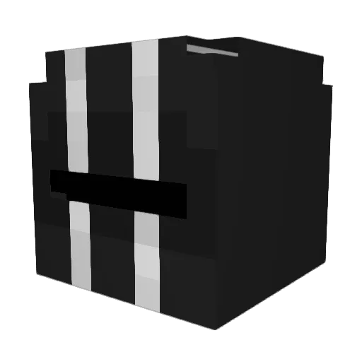 420Backup Minecraft avatar head, 3D render