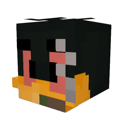 420DM Minecraft avatar head, 3D render
