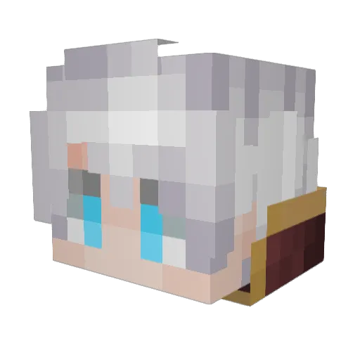 420Twist Minecraft avatar head, 3D render