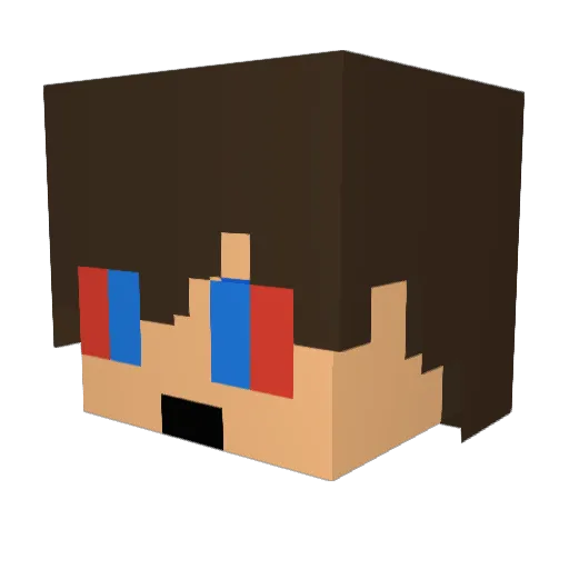 420Unknown420 Minecraft avatar head, 3D render