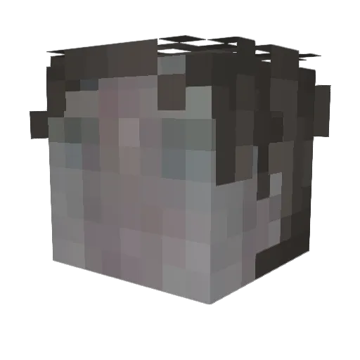 420_Chucky Minecraft avatar head, 3D render