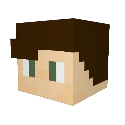 420_Soup Minecraft avatar head, 3D render