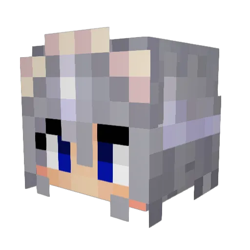 420_kai Minecraft avatar head, 3D render