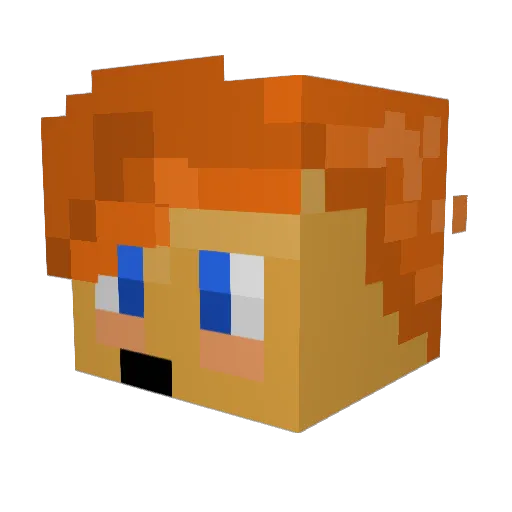 420chapo Minecraft avatar head, 3D render