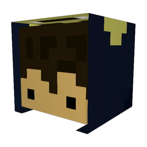 420erzz Minecraft avatar head, 3D render