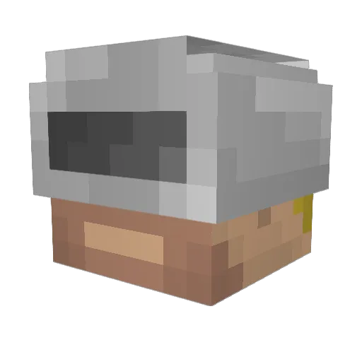 420forU Minecraft avatar head, 3D render
