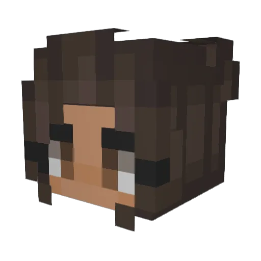 420nikoska Minecraft avatar head, 3D render