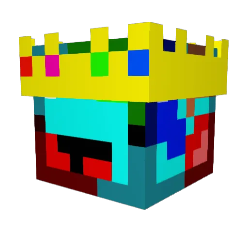 420noobless Minecraft avatar head, 3D render