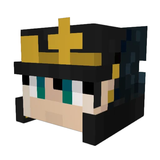 4233 Minecraft avatar head, 3D render