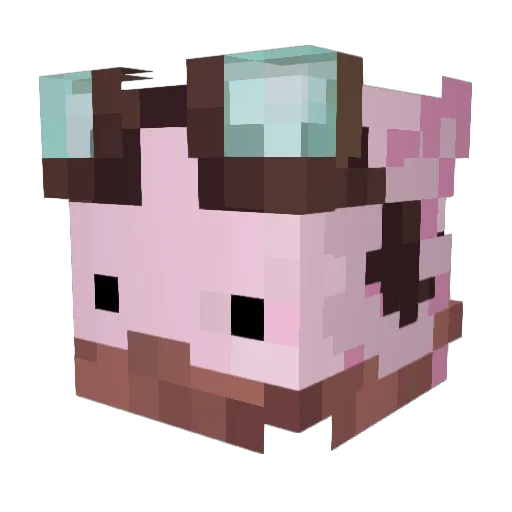 424od Minecraft avatar head, 3D render