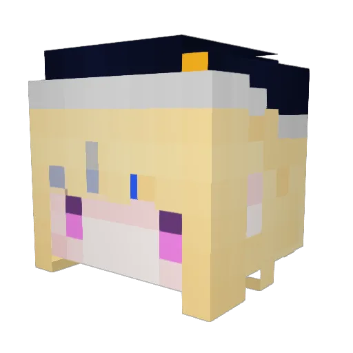 426879 Minecraft avatar head, 3D render