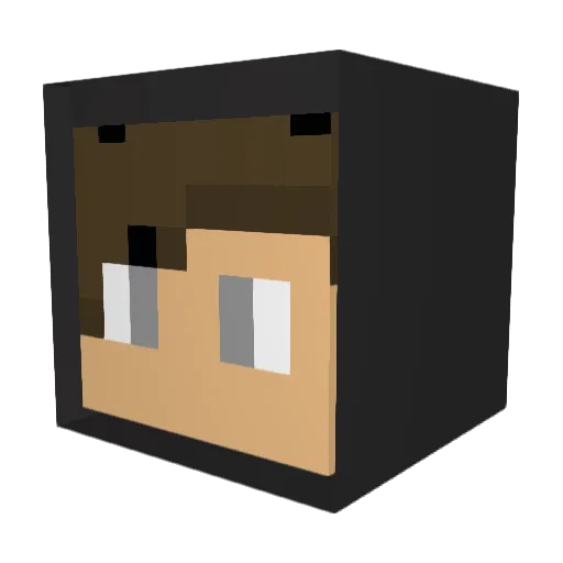 42771 Minecraft avatar head, 3D render